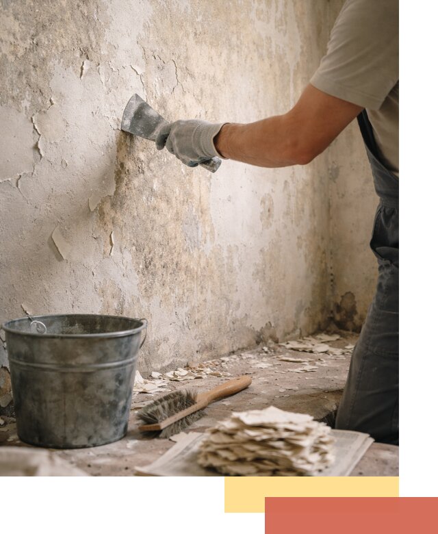 Удаление старой краски со стен в Малгобеке качественно и быстро