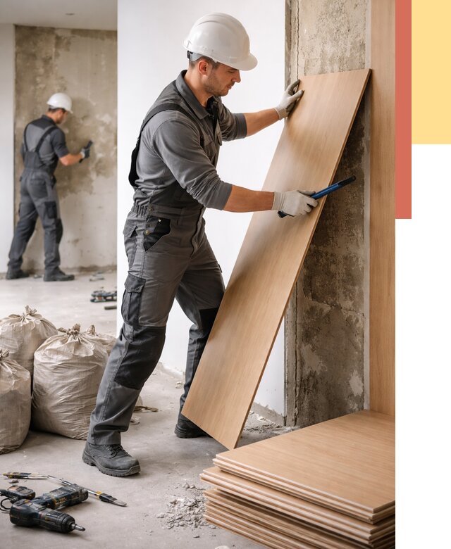 Демонтаж стеновых панелей в Малгобеке от 3611 руб. за м² быстро и недорого | ОТДЕЛОЧНИК-Млг