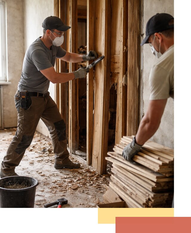 Демонтаж деревянных перегородок в Малгобеке быстро и аккуратно