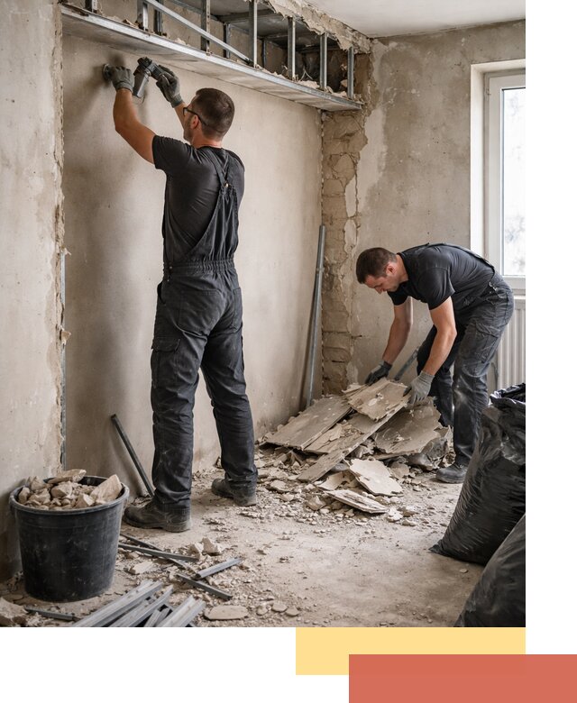 Демонтаж короба из гипсокартона в Малгобеке быстро и аккуратно