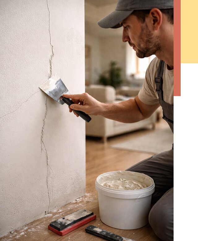 Заделка трещин и сколов в Малгобеке от 2528 руб. — быстро и недорого | ОТДЕЛОЧНИК-Млг