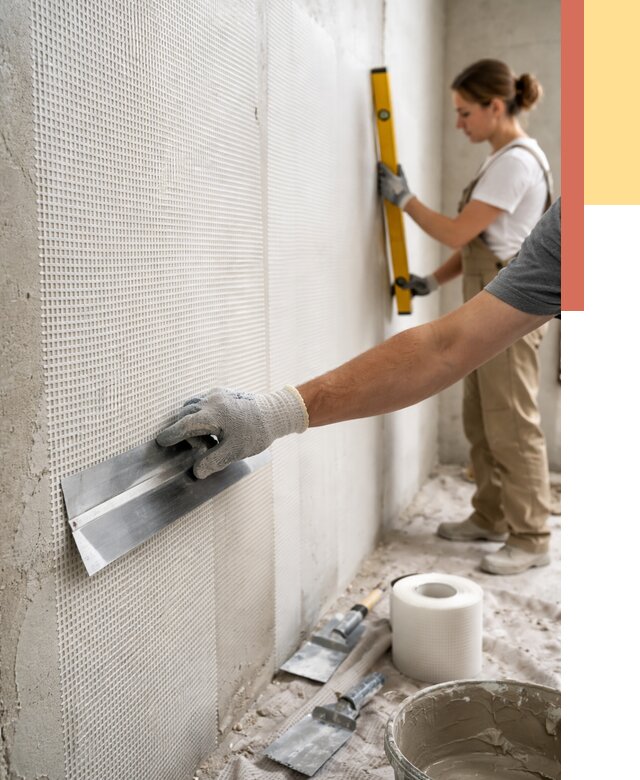 Армирование стен стеклосеткой в Малгобеке от 3302 руб. под ключ | ОТДЕЛОЧНИК-Млг