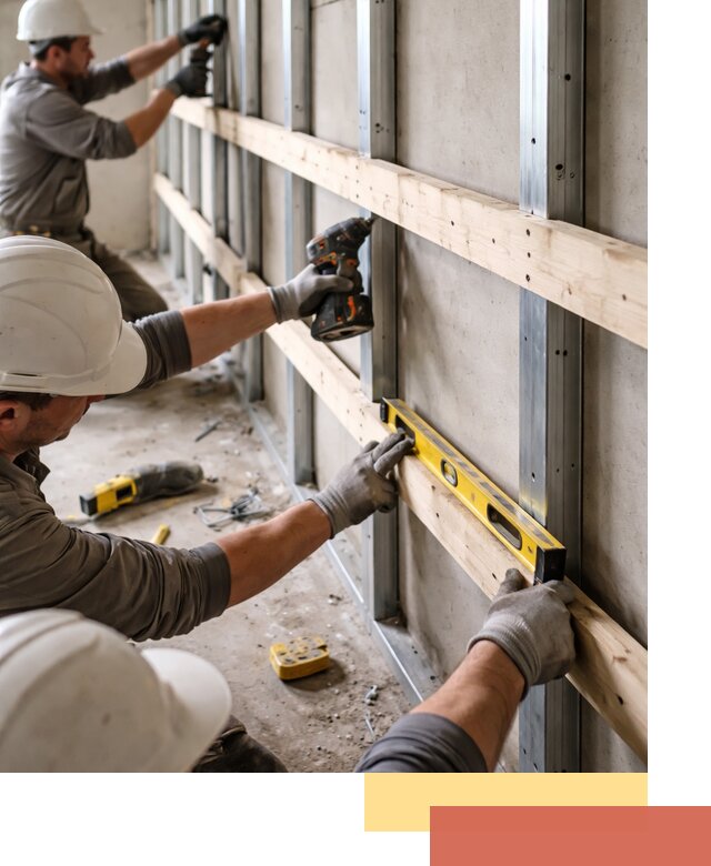 Устройство обрешетки под панели в Малгобеке