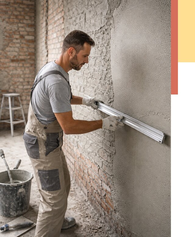 Штукатурка кирпичных стен в Малгобеке от 4643 руб/м2 — быстро и недорого | ОТДЕЛОЧНИК-Млг