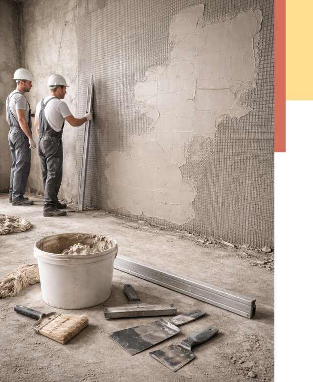 Штукатурка стен по сетке в Малгобеке от 5675 руб./м2 — быстро и недорого | ОТДЕЛОЧНИК-Млг