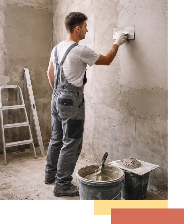 Штукатурка стен в ванной под ключ в Малгобеке