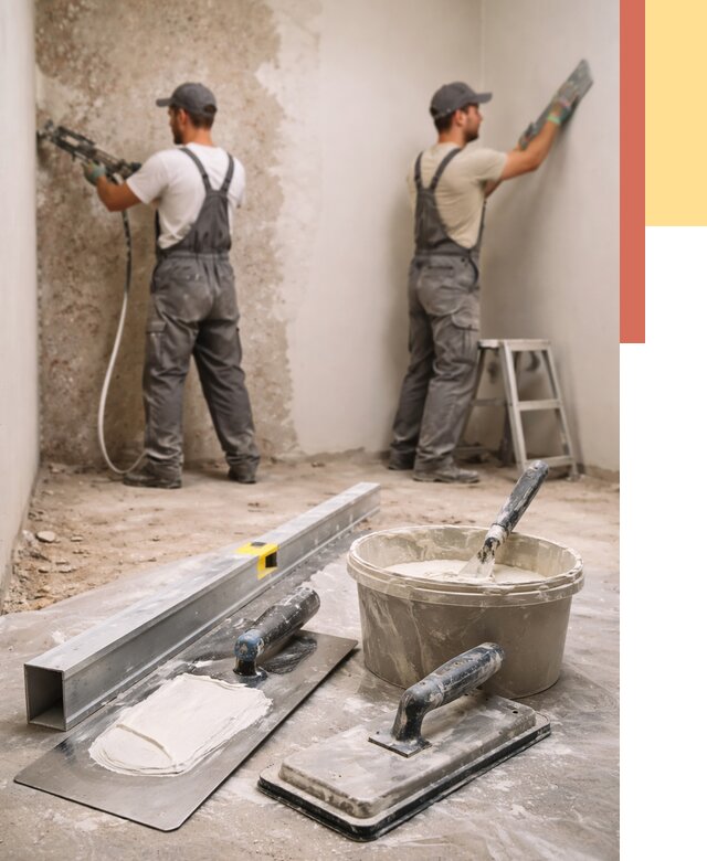 Штукатурка стен под обои в Малгобеке от 4643 руб./м2 — выравнивание под обои | ОТДЕЛОЧНИК-Млг