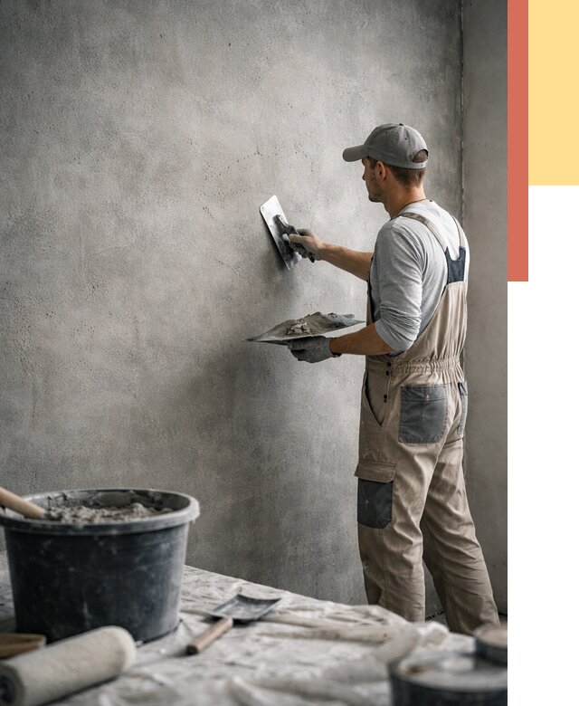 Декоративная штукатурка под бетон в Малгобеке от 2580 руб./м² — нанесение под ключ | ОТДЕЛОЧНИК-Млг