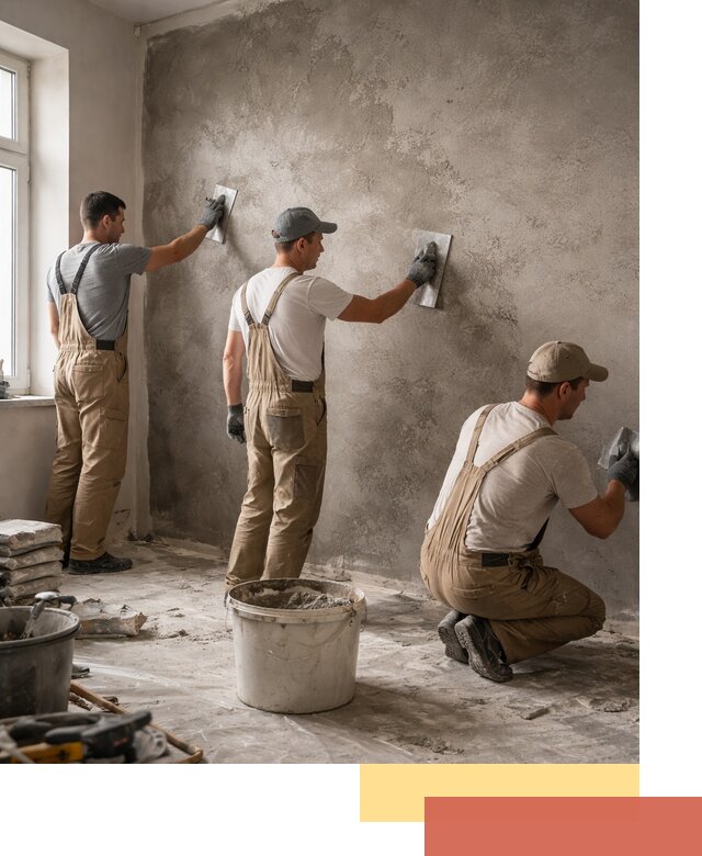 Декоративная штукатурка под бетон в Малгобеке для стен и потолков