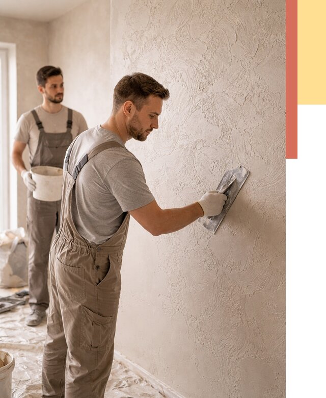 Фактурная штукатурка стен в Малгобеке от 4334 руб./м² — заказать под ключ | ОТДЕЛОЧНИК-Млг