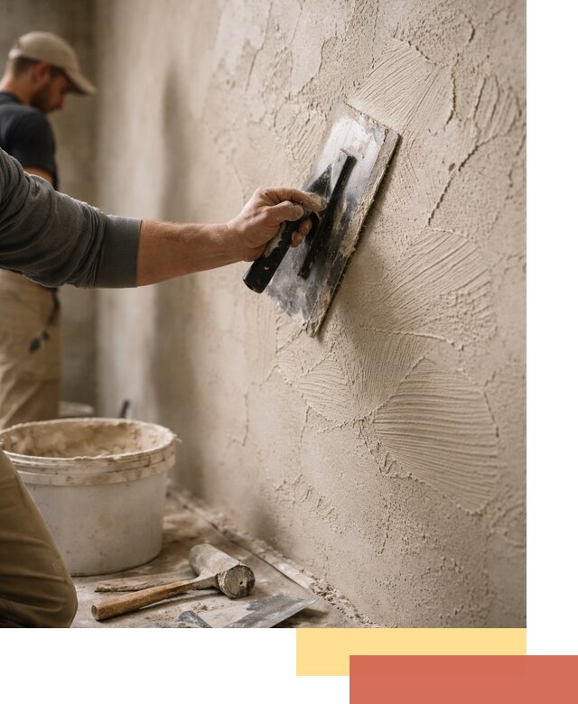 Фактурная штукатурка стен в Малгобеке — монтаж, отделка, реставрация