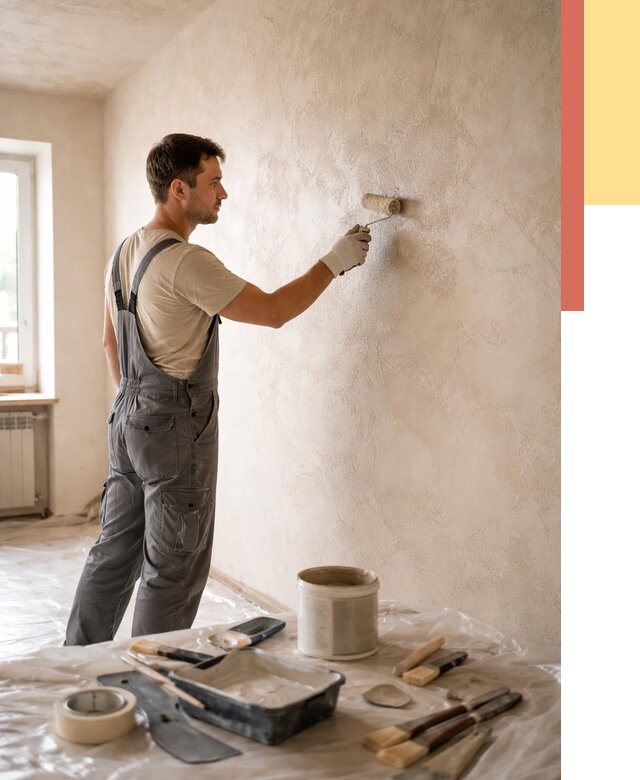 Нанесение лессирующей краски по декоративке в Малгобеке от 1806 руб. | ОТДЕЛОЧНИК-Млг