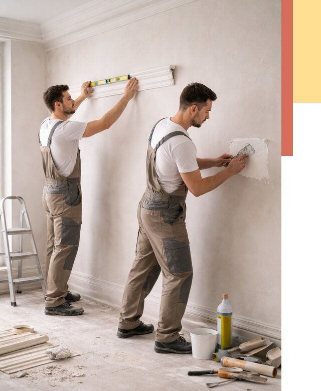 Монтаж лепнины на стены в Малгобеке от 4643 руб. — недорого, быстро | ОТДЕЛОЧНИК-Млг