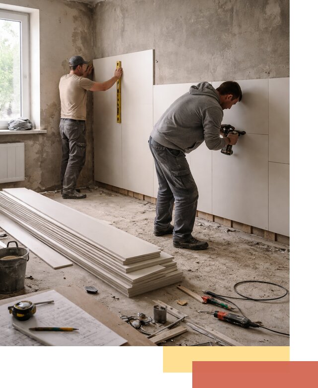 Монтаж ПВХ панелей на стены в Малгобеке качественно и быстро