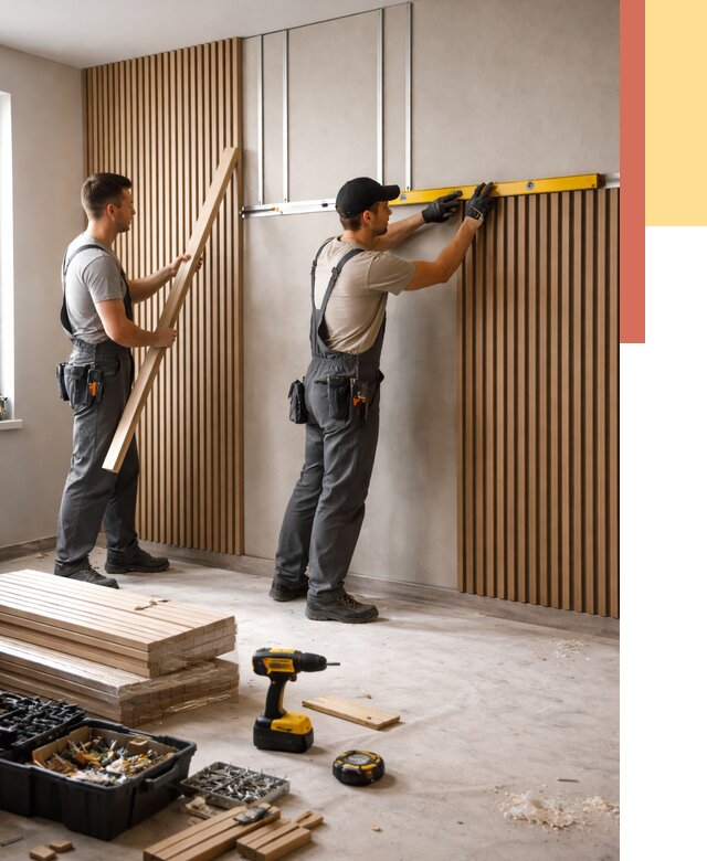 Монтаж реечных панелей на стены в Малгобеке от 1238 руб. — быстро и недорого | ОТДЕЛОЧНИК-Млг