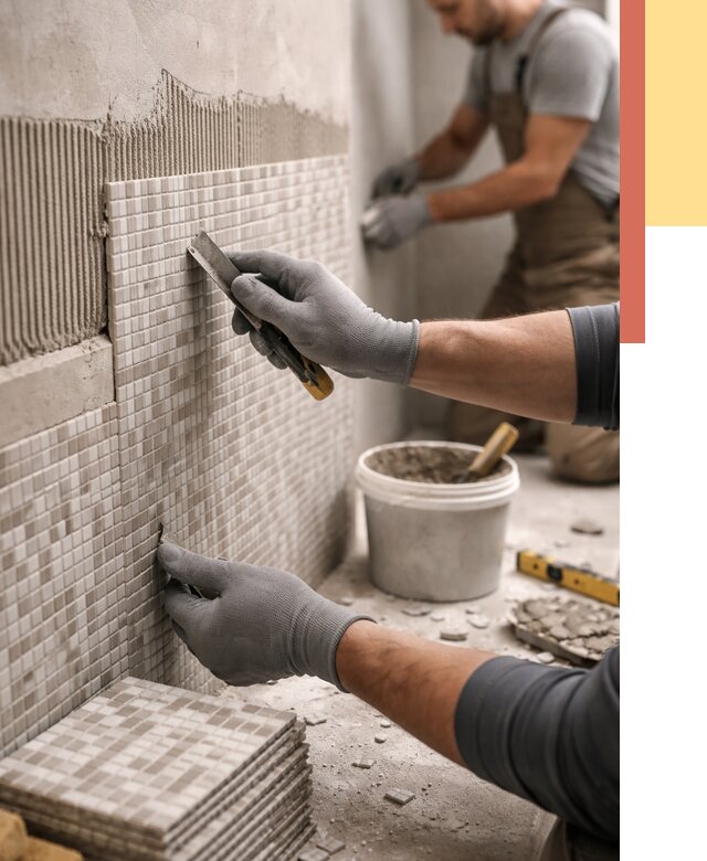 Облицовка стен мозаикой в Малгобеке от 3302 руб/м2 — укладка мозаики на стены | ОТДЕЛОЧНИК-Млг