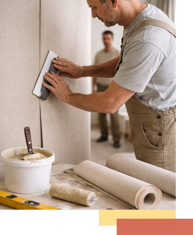 Поклейка текстильных обоев в Малгобеке профессионально и аккуратно