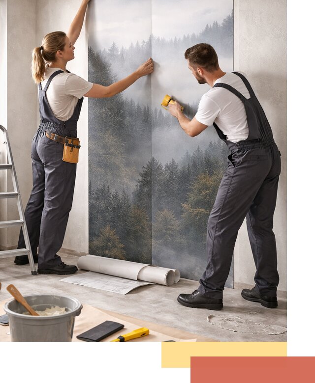 Поклейка фотообоев профессионально в Малгобеке под ключ