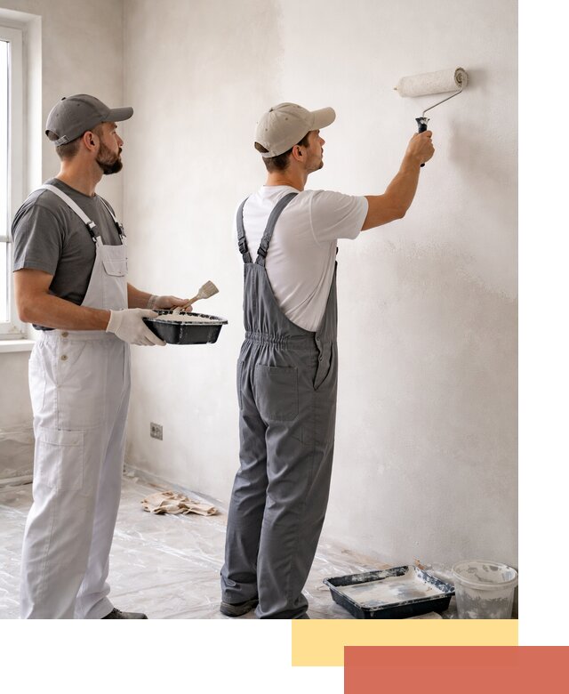 Покраска стен водоэмульсионной краской в Малгобеке