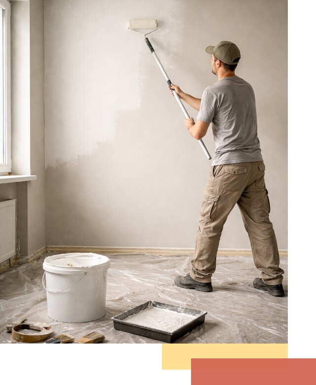 Покраска стен латексной краской в Малгобеке качественно и быстро