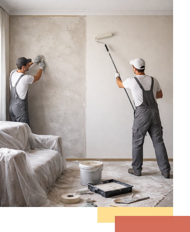 Покраска стен антивандальной краской в Малгобеке