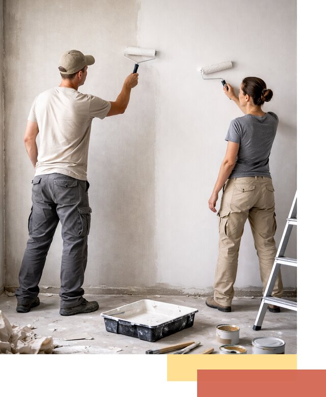 Окраска стен по стеклохолсту в Малгобеке качественно и долговечно