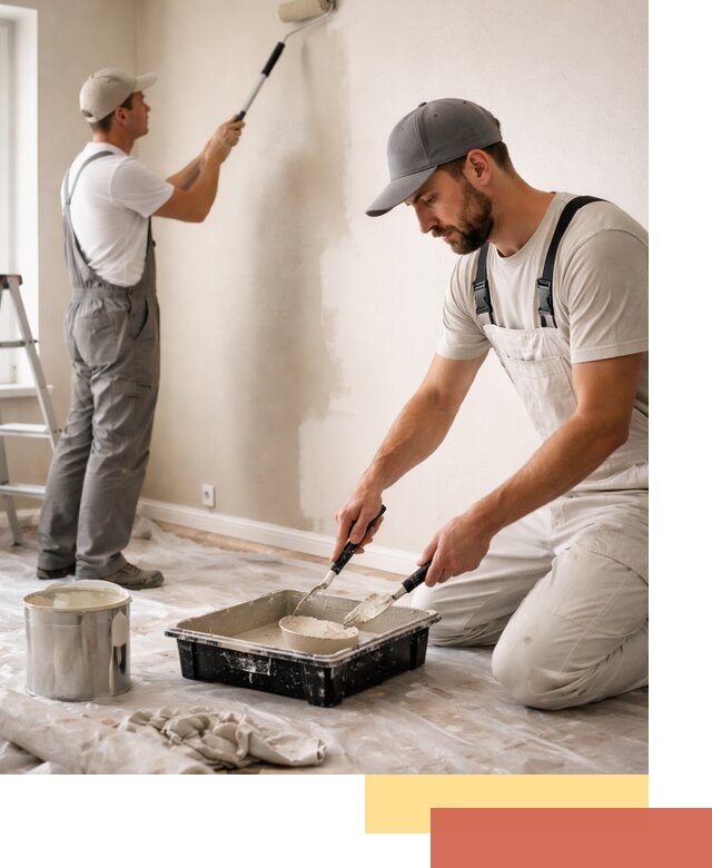 Покраска стен в квартире в Малгобеке — профессионально и аккуратно