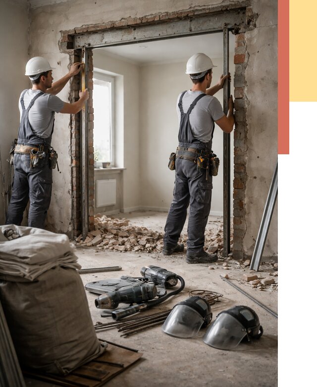 Расширение дверного проема в Малгобеке от 12898 руб. под ключ | ОТДЕЛОЧНИК-Млг