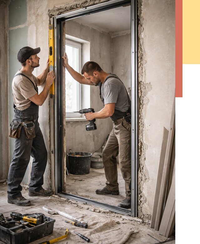 Закладка дверного проема в Малгобеке от 3611 руб. — быстро и недорого | ОТДЕЛОЧНИК-Млг