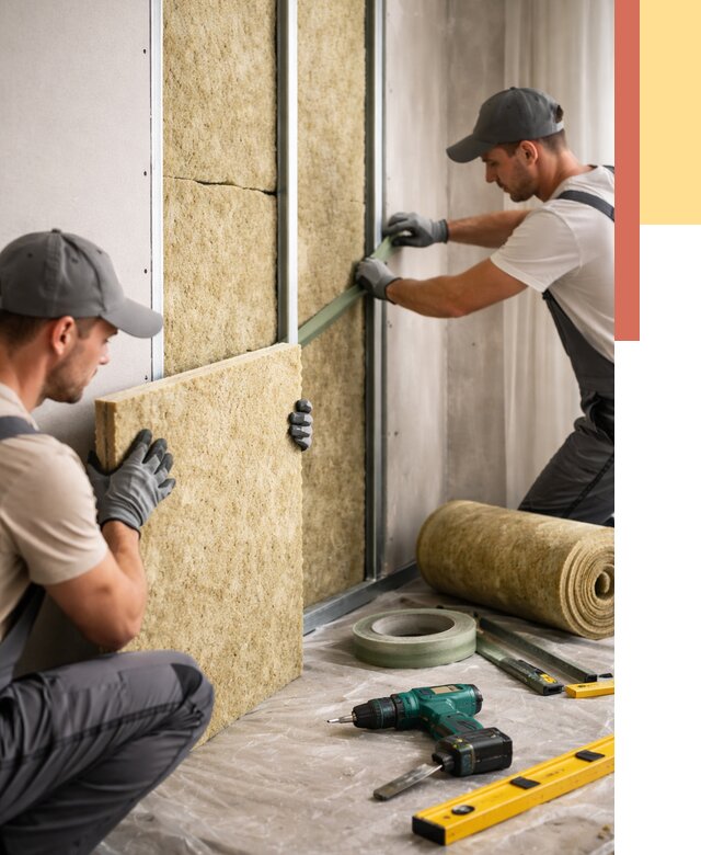 Шумоизоляция стен в Малгобеке под ключ от 1909 руб. | ОТДЕЛОЧНИК-Млг