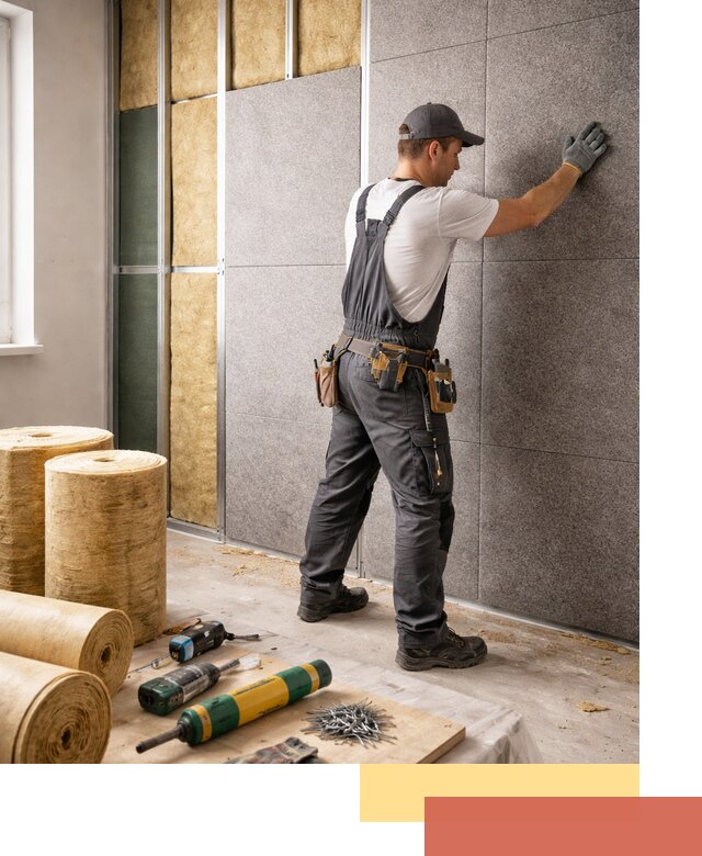 Профессиональная шумоизоляция стен в Малгобеке для квартиры и офиса