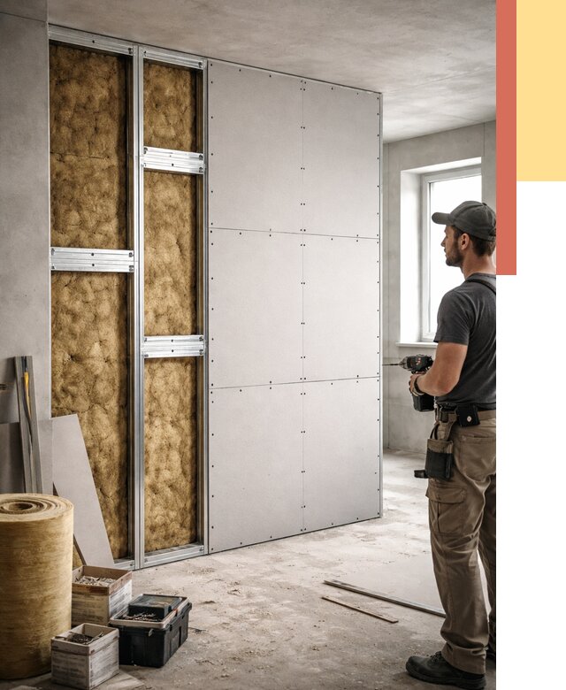 Усиленная перегородка под навеску в Малгобеке от 13207 руб. — монтаж под ключ | ОТДЕЛОЧНИК-Млг