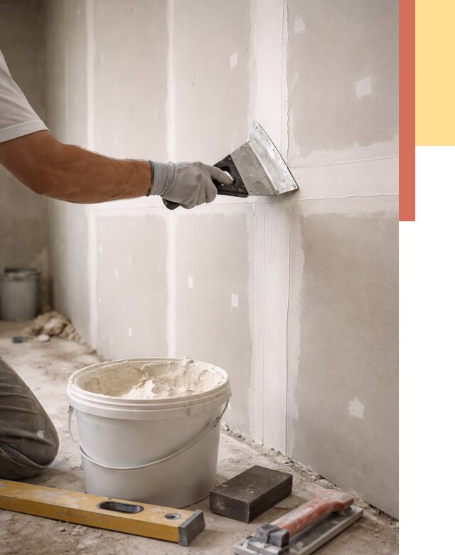 Шпаклевка перегородок из гипсокартона в Малгобеке от 2580 руб. — услуги ОТДЕЛОЧНИК-Млг