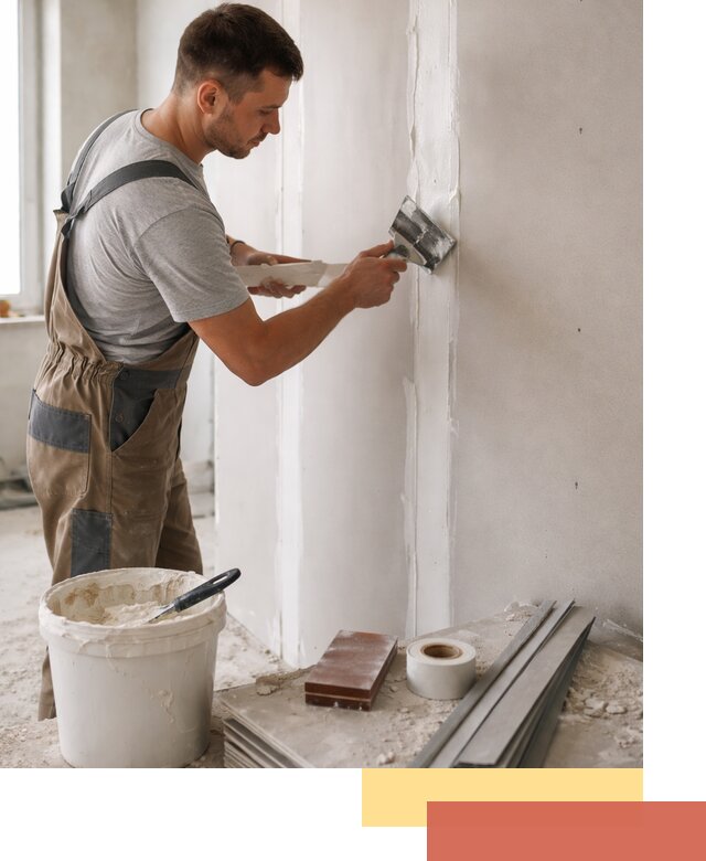 Шпаклевка перегородок из гипсокартона в Малгобеке качественно и быстро