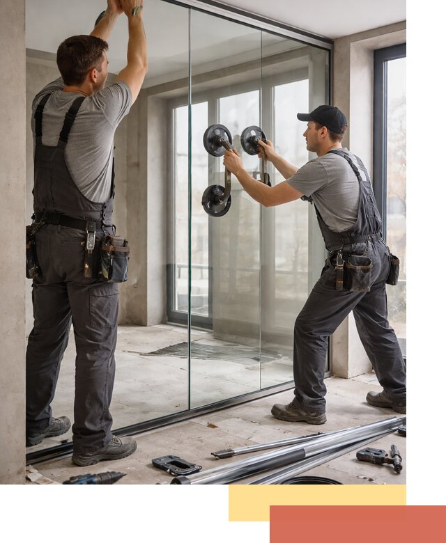 Цельностеклянные перегородки под ключ в Малгобеке