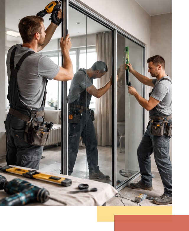 Каркасные стеклянные перегородки под ключ в Малгобеке