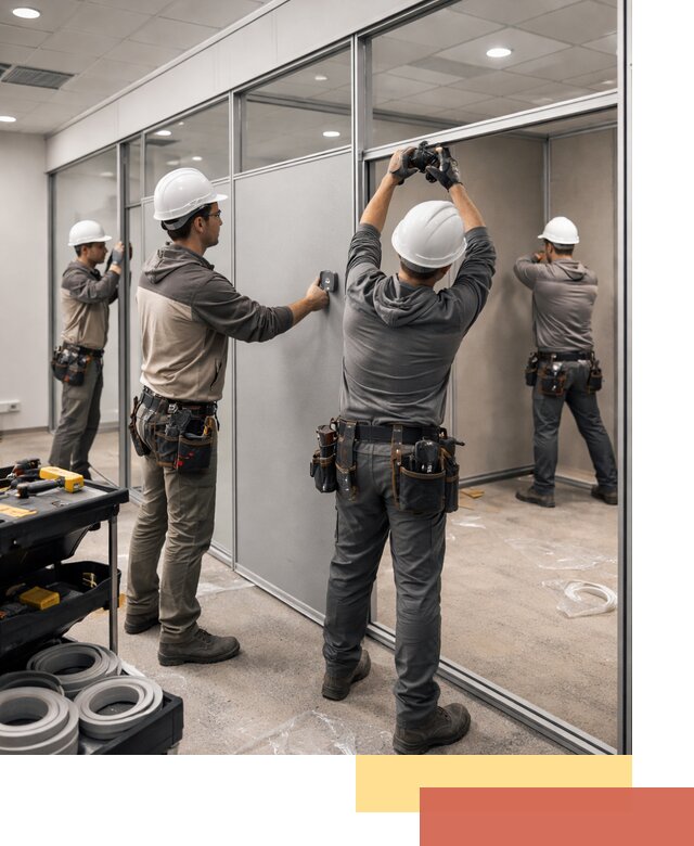 Мобильные офисные перегородки под ключ в Малгобеке