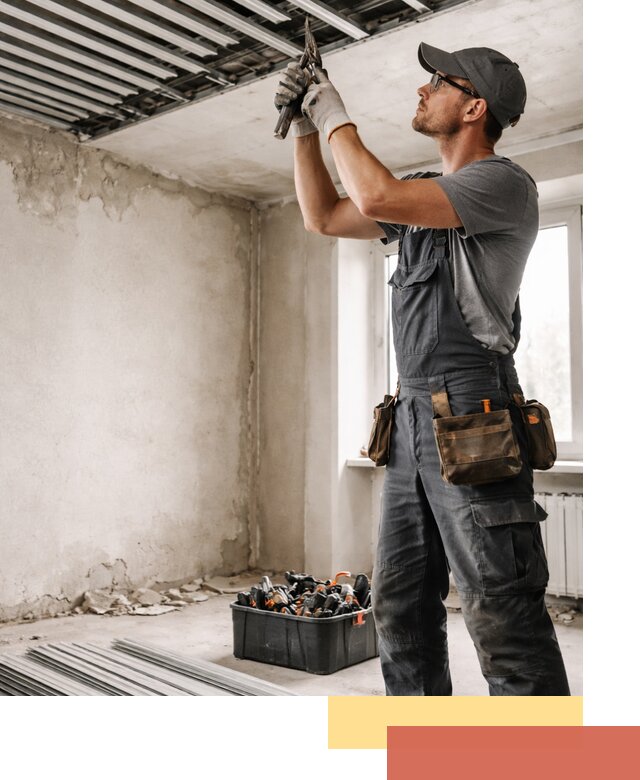 Демонтаж реечного потолка в Малгобеке быстро и аккуратно