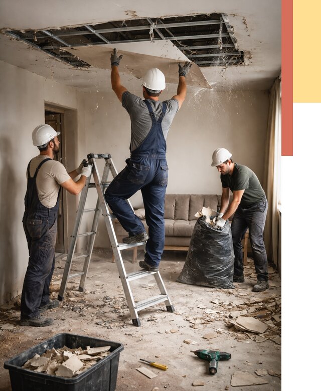 Демонтаж гипсокартонного потолка в Малгобеке от 433 руб. за м2 — ОТДЕЛОЧНИК-Млг