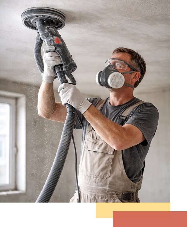 Шлифовка потолка в Малгобеке — качественная подготовка под отделку