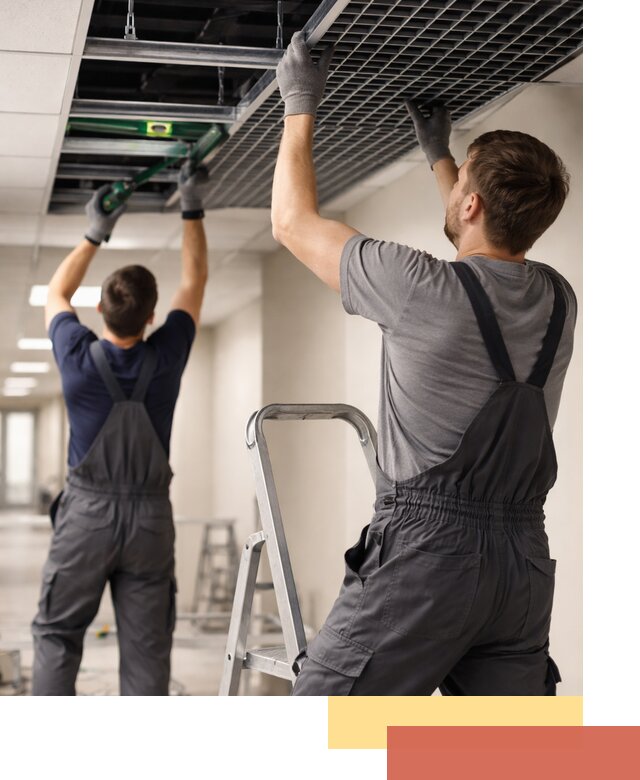 Монтаж потолка Грильято в Малгобеке: установка под ключ качественно