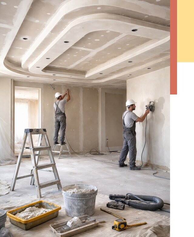 Многоуровневый потолок из гипсокартона в Малгобеке от 774 руб. под ключ | ОТДЕЛОЧНИК-Млг