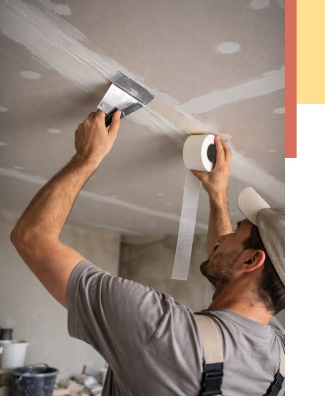 Обработка швов потолка ГКЛ в Малгобеке от 7739 руб. под ключ | ОТДЕЛОЧНИК-Млг