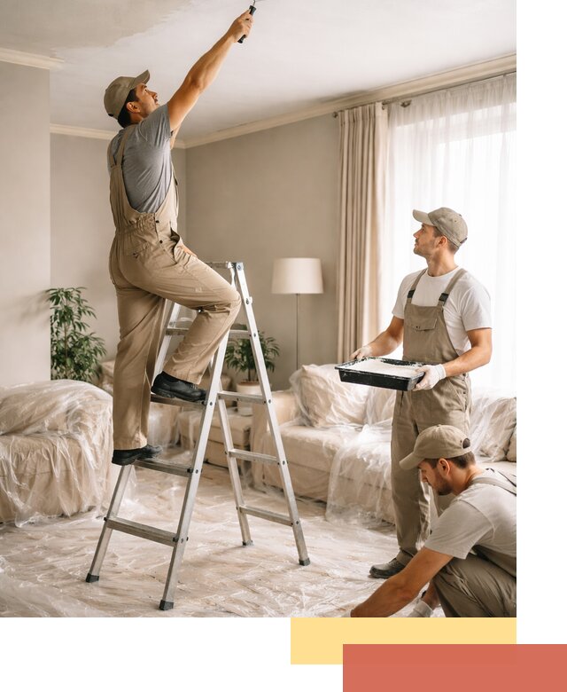 Покраска потолков акриловой краской в Малгобеке качественно и быстро