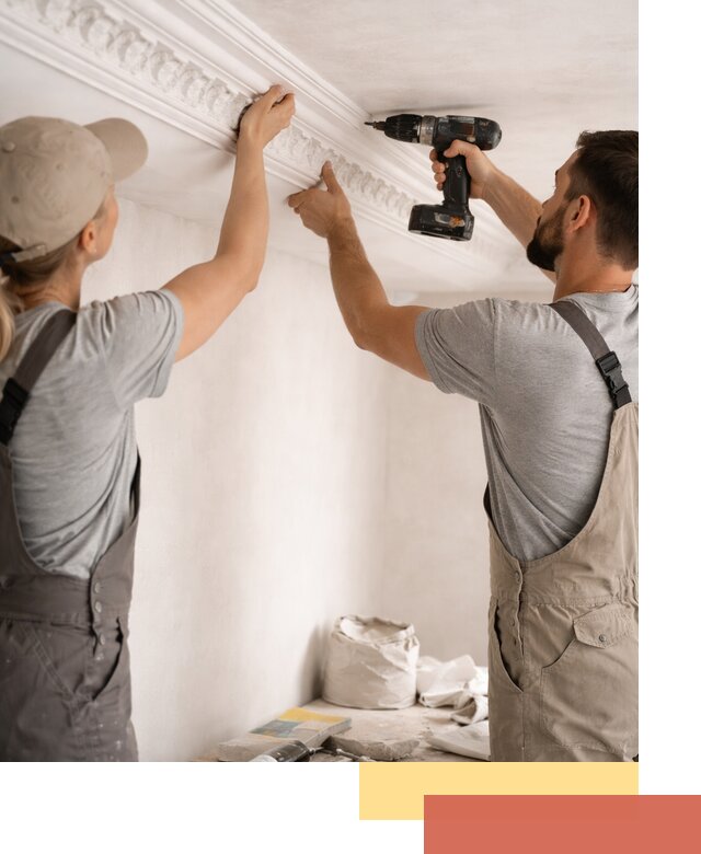 Профессиональный монтаж лепнины на потолок в Малгобеке